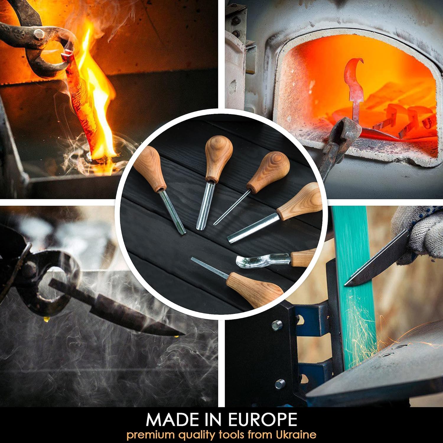 BeaverCraft Wood Carving Tools SC05 Wood Carving Kit Wood Carving Set Wood Carving Knife Woodcarving Tools Wood Carving Palm Gouges Wood Chisels Carving Tools Woodworking Kit Carving Knife Woodworking - Image 9