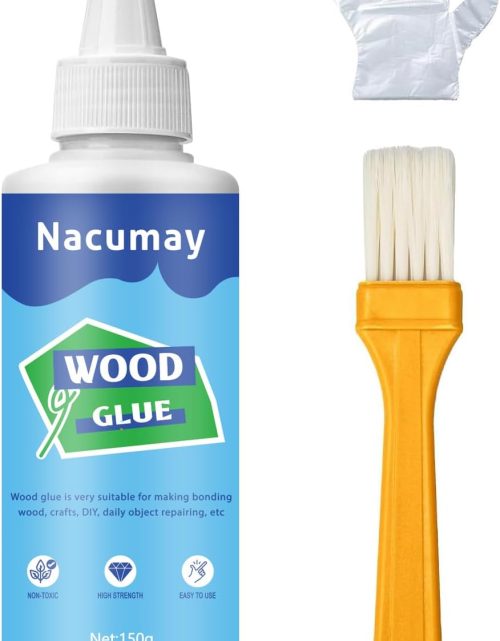Wood Glue, Wood Glue for Furniture Heavy Duty - Strongest Wood Glue for Woodworking Waterproof Repair Glue Suitable for Furniture, Garden, Crafts, DIY, Metal to Wood,Wood to Wood (150g/5.1oz)